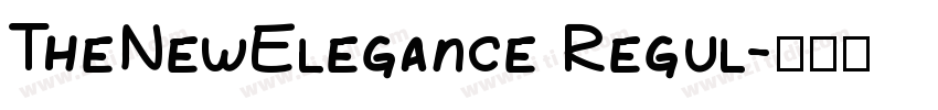 TheNewElegance Regul字体转换